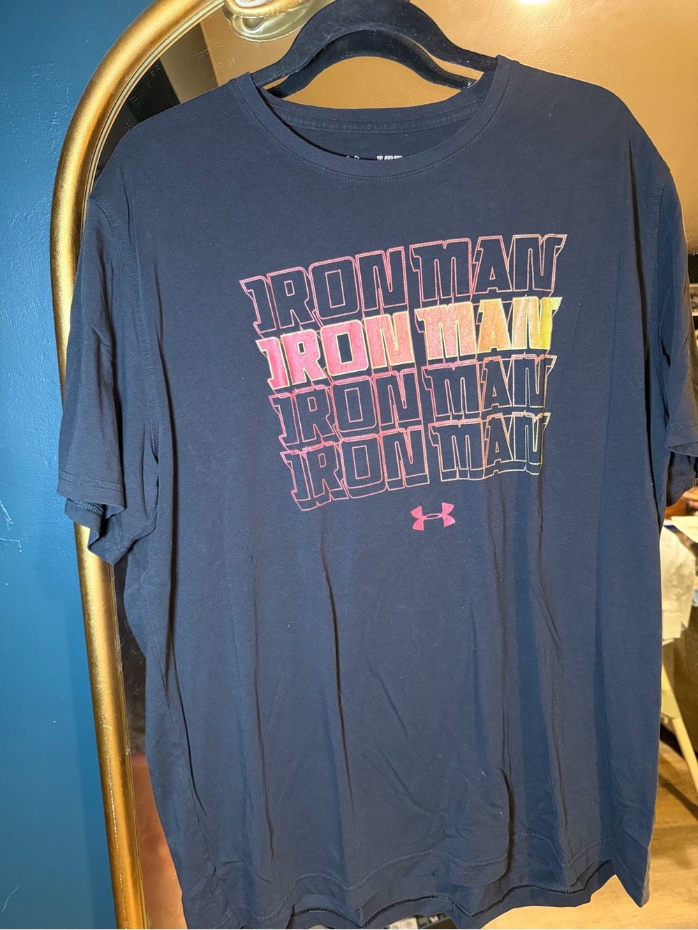 Under Armour Men’s Black Marvel Iron Man Graphic Tee - XL